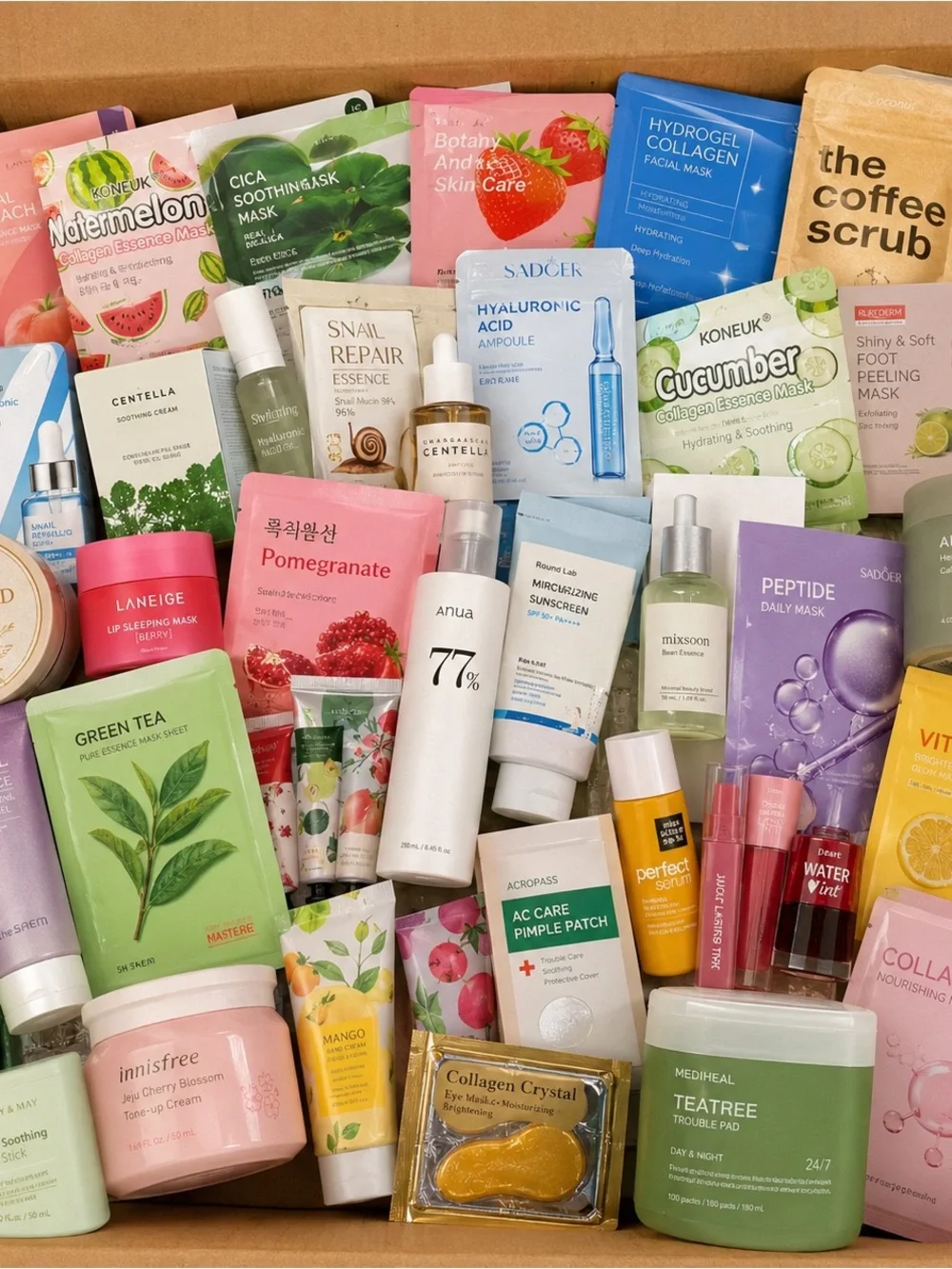 Asian K-beauty MYSTERY BOX skincare & makeup